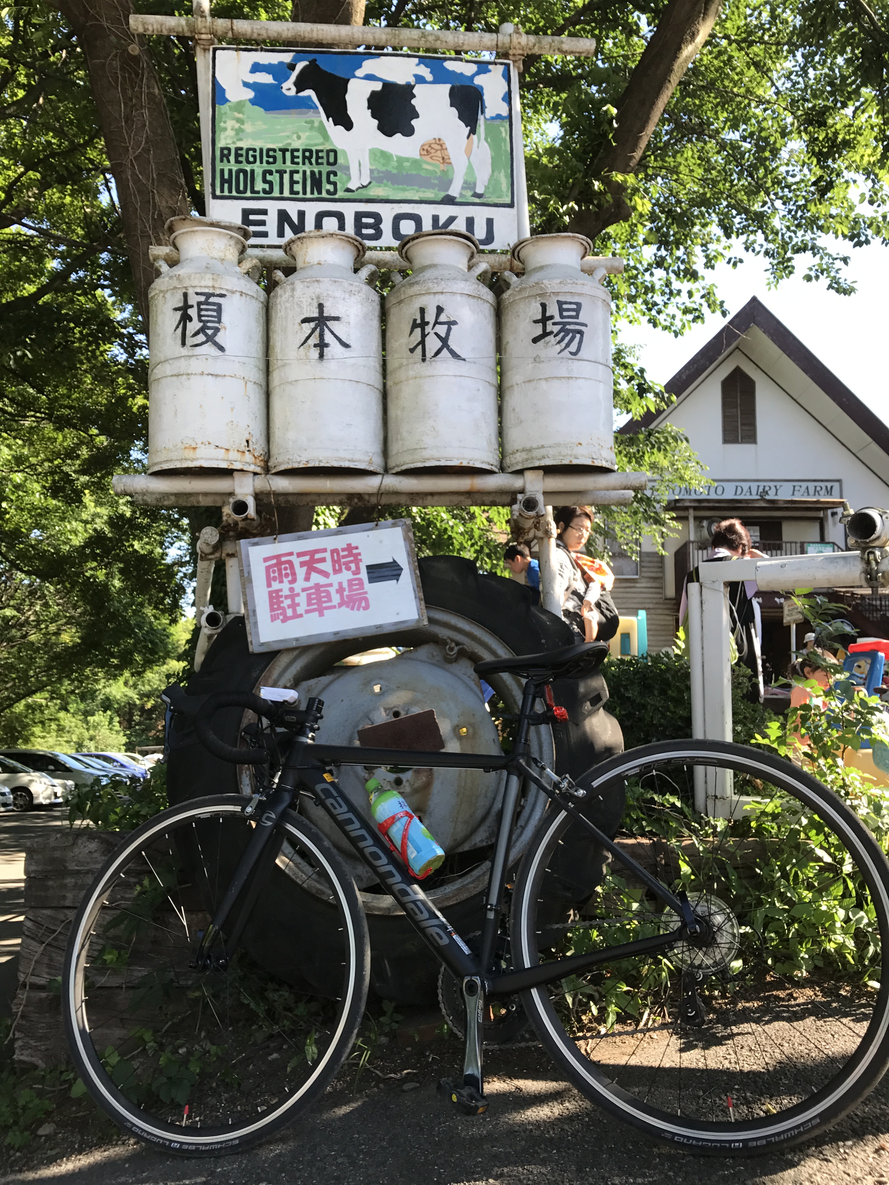 子どもとロードバイクで榎本牧場にサイクリングして最高にうまいジェラートを食べたよ